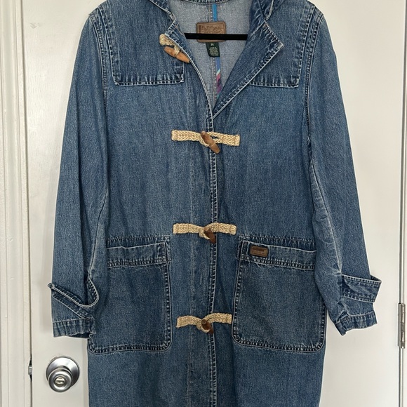 Vintage Ralph Lauren Hooded Denim Chore Jacket - Picture 2 of 8